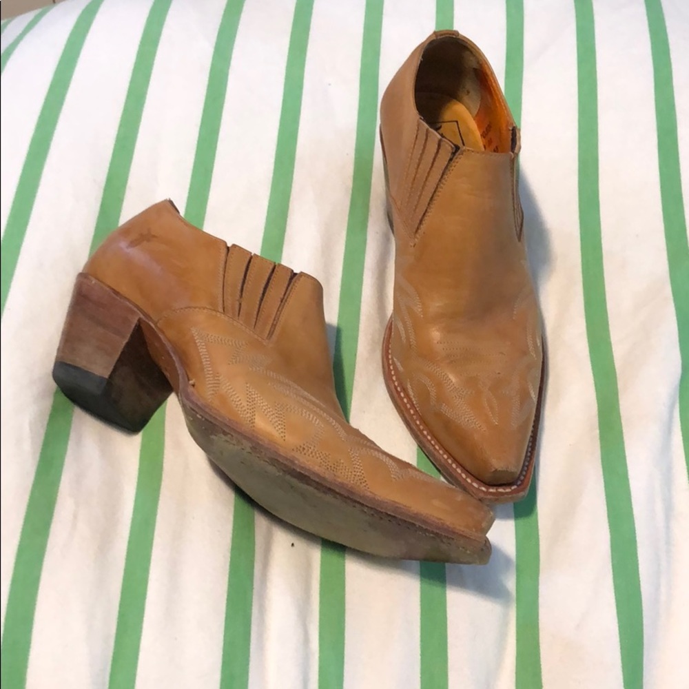 FRYE Ankle Cowboy Boots